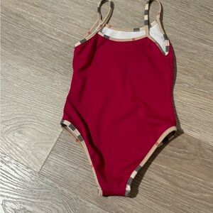 Little children size 5y Magenta Burberry bathing suit